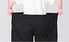 Summer Men's Large Calf-Length Pants plus size 16XL 17XL loose stretch casual pants Black Home Big 210kg 275KG 5