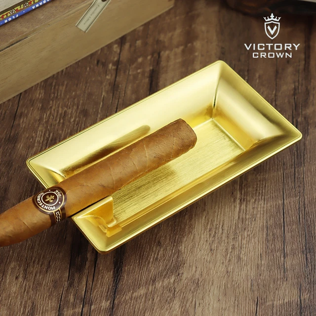 Portable Black Cigar Ashtray Classic Ceramic Home 2 Slots Cigar Holder  Gadgets Travel Ash Slot Cigarette Tobacco Ashtrays Tools - AliExpress