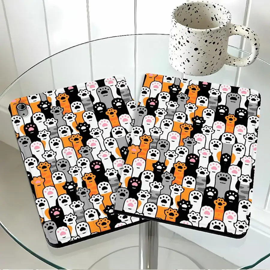 Girly Cute Cats Tablet Case with Pencil Holder
