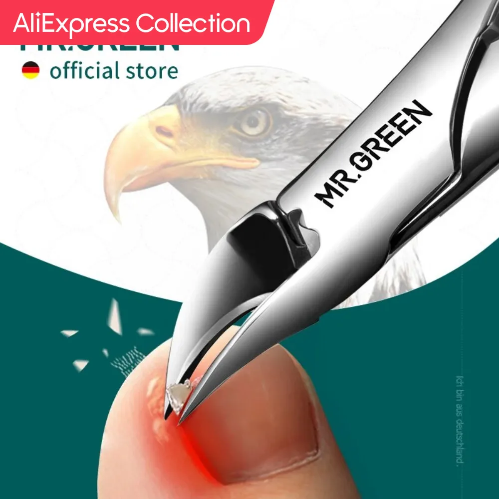Aliexpress Collection Mr.Green Toenail Clippers Tagliaunghie Pedicure Professionale Paronychia Tools Set Manicure Antispruzzo