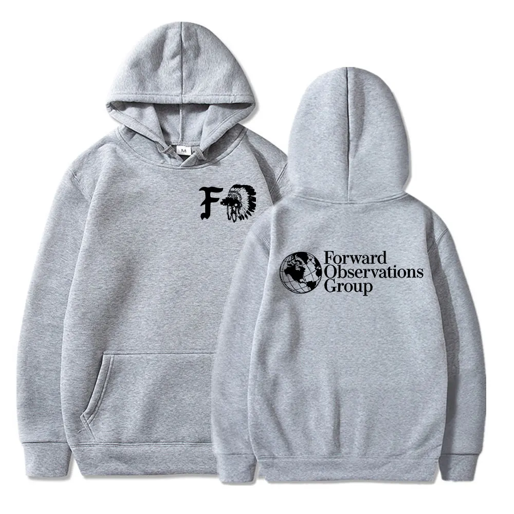 Vintage FOG Forward Observations Group Hoodie Skeleton Graphic Hooded Sweatshirts Male Gothic Punk Hoodies Harajuku Streetwear