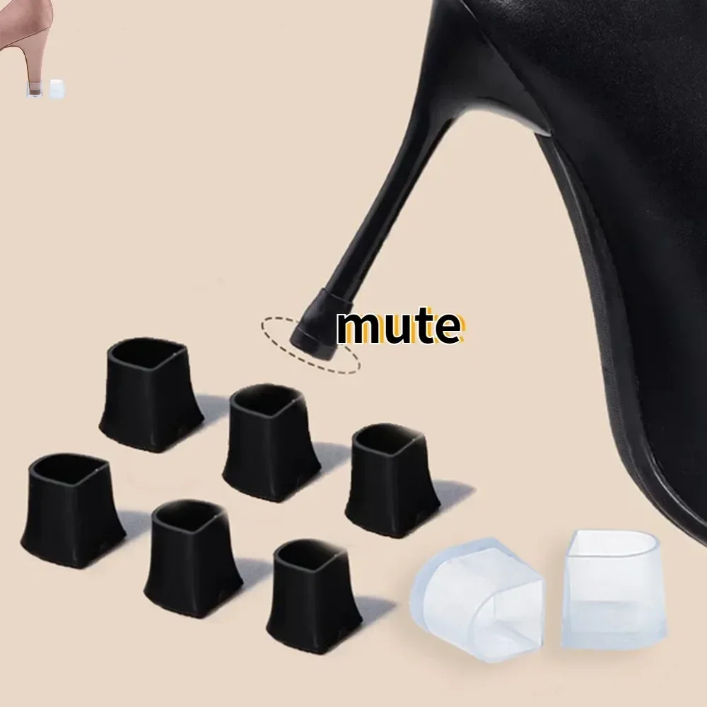 Silicone Heel Protector Covers 2-100PCS Woman High heels Non-slip Wearable Shockproof Accessories