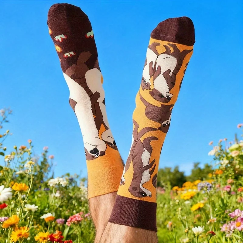 Otter-Themed Unisex Mid-Calf Comfy Socks