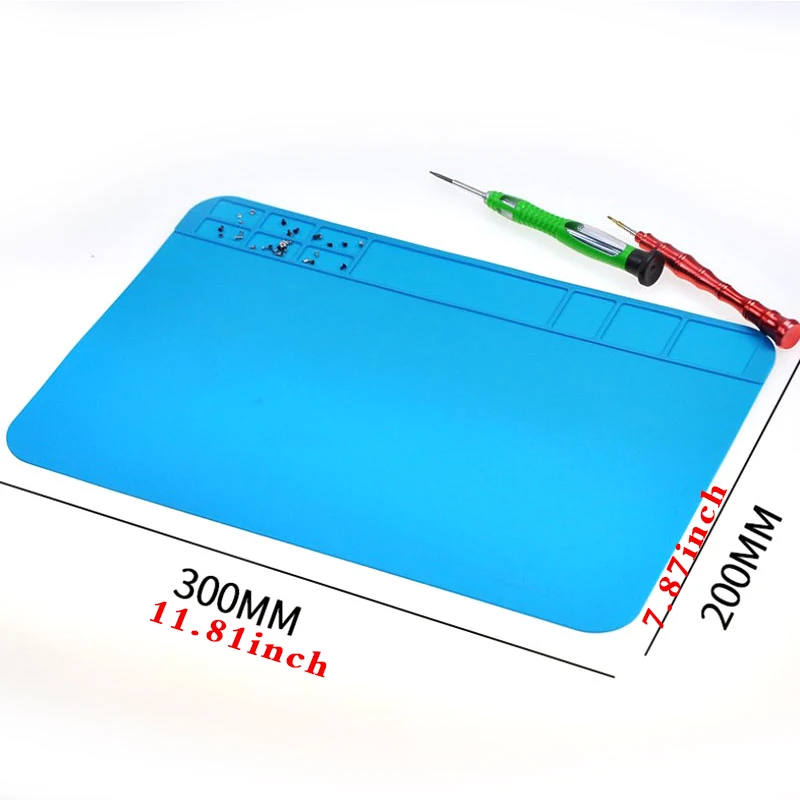 Insulation Silicone Soldering Repair Mat Heat Resistant Work Pad Mobile Phone PCB BGA Soldering Iron Repair Pad soldering tool welding tool