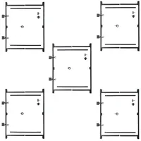 Steel Frame Gate Kit, 36""-60"" Wide Opening Up To 7' High (5 Pack) 1