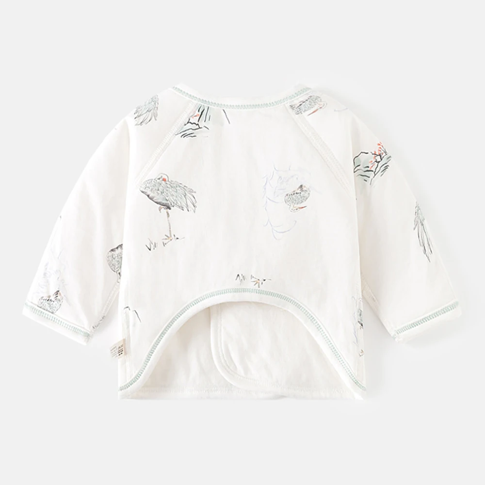 Newborn Girls Clothes Baby Boy Long Sleeve T Shirts Quilted Warm Autumn Winter Hospital 0 3 Months Baby Tops