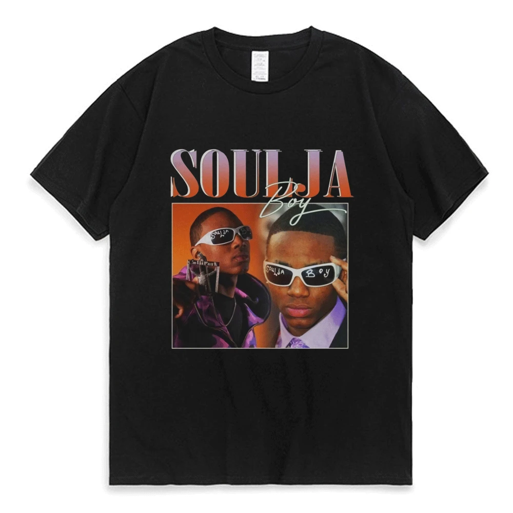Soulja Boy Vintage Unisex T Shirt Street Hip Hop Rapper T Shirts Short