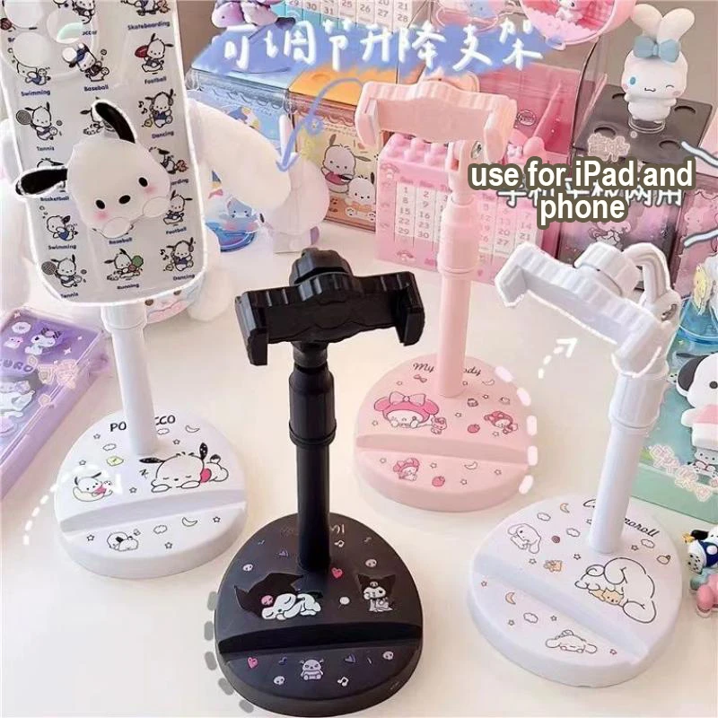 

Sanrio Mymelody Kuromi Cutie Lifting Phablet Desktop Stand Cinnamoroll Pochacco Lazy Live Shooting Catch-Up Stand