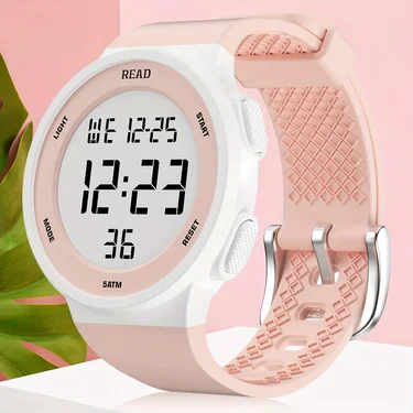 Women's Fashion Watch with High-Resolution LED Display, Waterproof Multi-Function Digital Watch