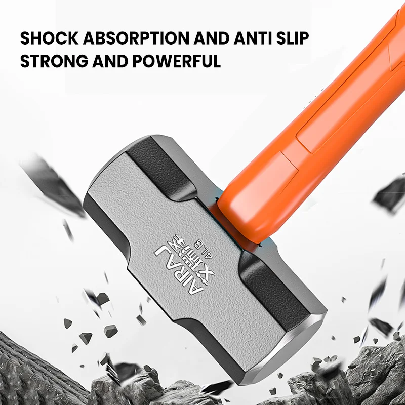 Description Picture 5 of itemAIRAJ Octagonal Hammer Hammer Tool Solid Wall Hammer Heavy Hand Hammer Integrated Household Wall Demolition Hammer
