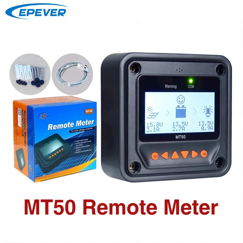 ソーラー充電コントローラーEPEVER-MPPT,トレーサーシリーズ,mt50,リモートメーター,データモニタリング,12v,24v,10a,20a,30a  AliExpress