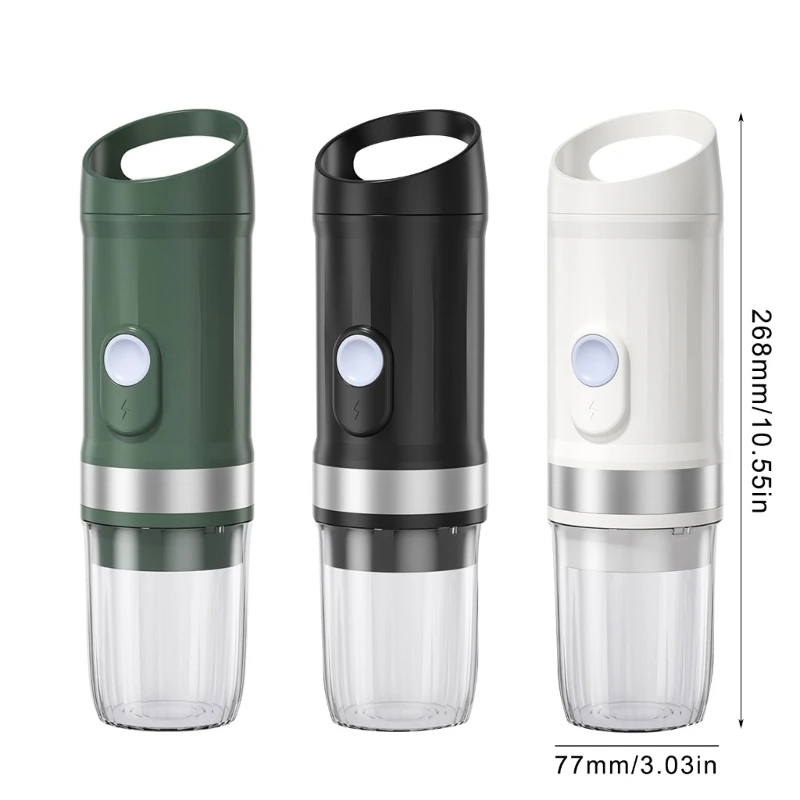 Portable Espresso Machines Rechargeable Electric Coffee Machines for Capsules Ground Coffee for Car Camping Travelling