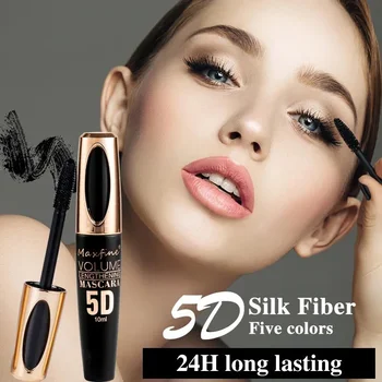 5d Silk Mascara With Big Eyes, Strong And Lasting Black Content And Length, Waterproof And Non-caking, And Prolonged Mascara
