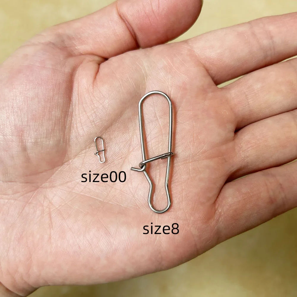 Fishing Snap Hooked Snap Pin Fastlock Clip Accessories 100pcs