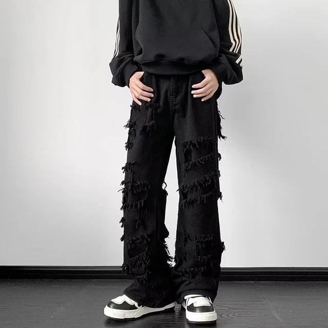 [최신|인기상품]남성와이드청바지 => 남성용 힙합 Y2k 청바지 – 독특한 스타일의 스트리트웨어 [ChinaNOW | 추천상품]
