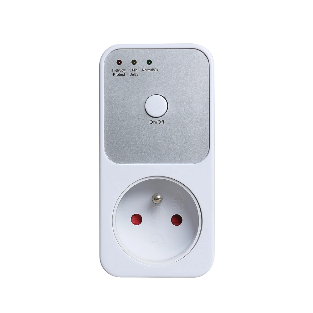 Description Picture 4 of item170-260V Voltage Protector 5-6 Minutes Relay Socket EU/USA Plug Electrical Stabilizer Automatic Refrigerator Protecting Switcher