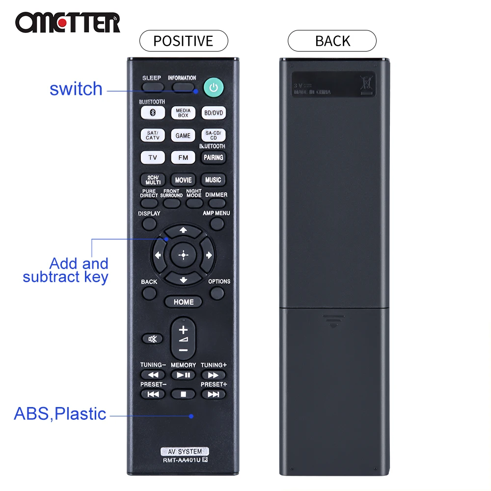 thumbnail image 2 of OEM Sony AV Audio System Remote Control Rmt-aa400u Genuine 2 of 11