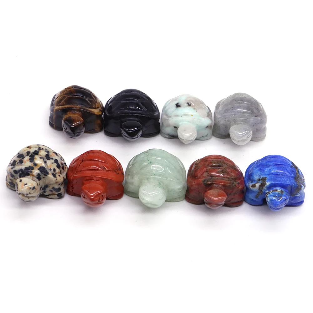 カメ,置物,彫刻,癒しの石,動物の彫像,工芸品,1インチ - AliExpress