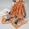90x90 Large Square Scarf for Women Popular 2024 Silk Scarf Spring and Autumn Luxury Fashionable Mom's Small Square Scarf 1