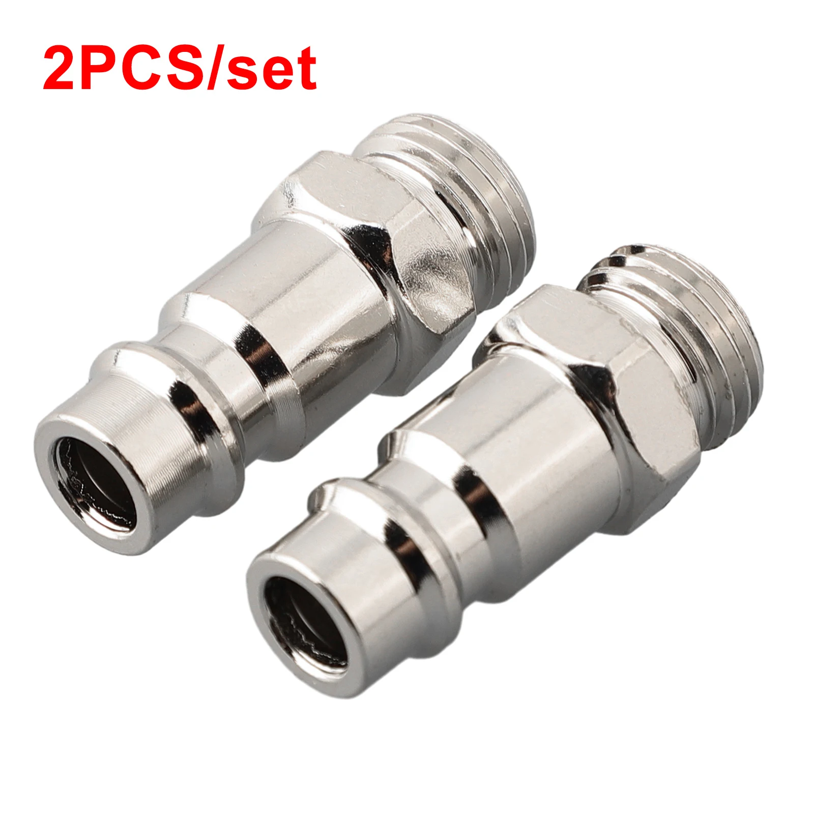 

2pcs 1/4" BSP Males Thread Air Compressor Hoses Quick Coupler Plug Socket Connector Fitting Euro Quick Connect Release Fittings