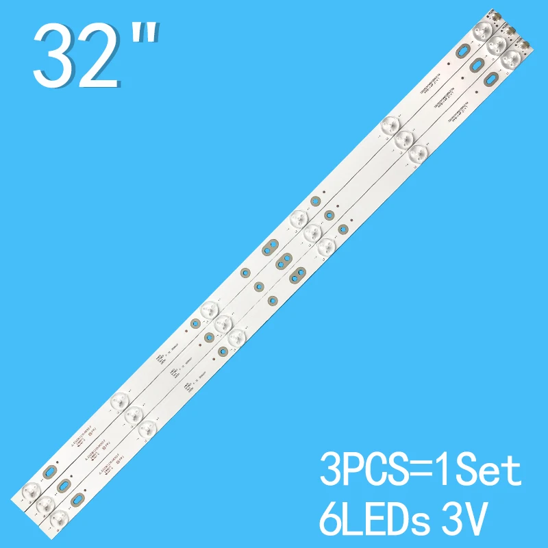 LED Backlight strip 6 lamp For LED32G200 JL.D32061235-083IS-F JL.D32061235-342BS-M 3PCS