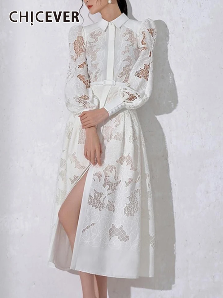knee length dresses for ladies Billie V-Neck Lace Mini Dress main image 1