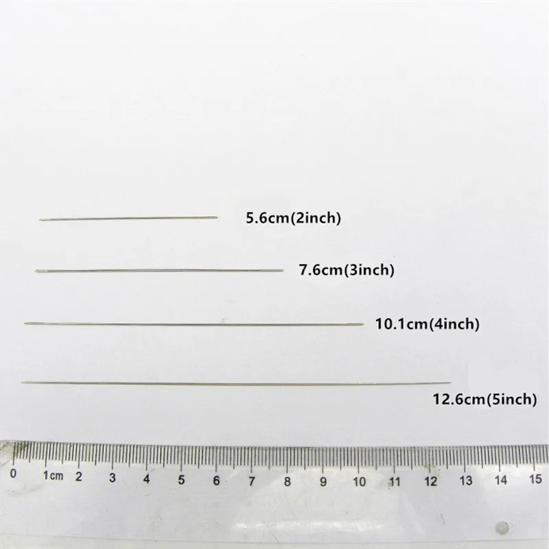5 Teile/los Edelstahl Big Eye Perlen Nadeln Einfach Faden Schnur Schnur Pins Für DIY Schmuck Machen Werkzeuge – Detail 6