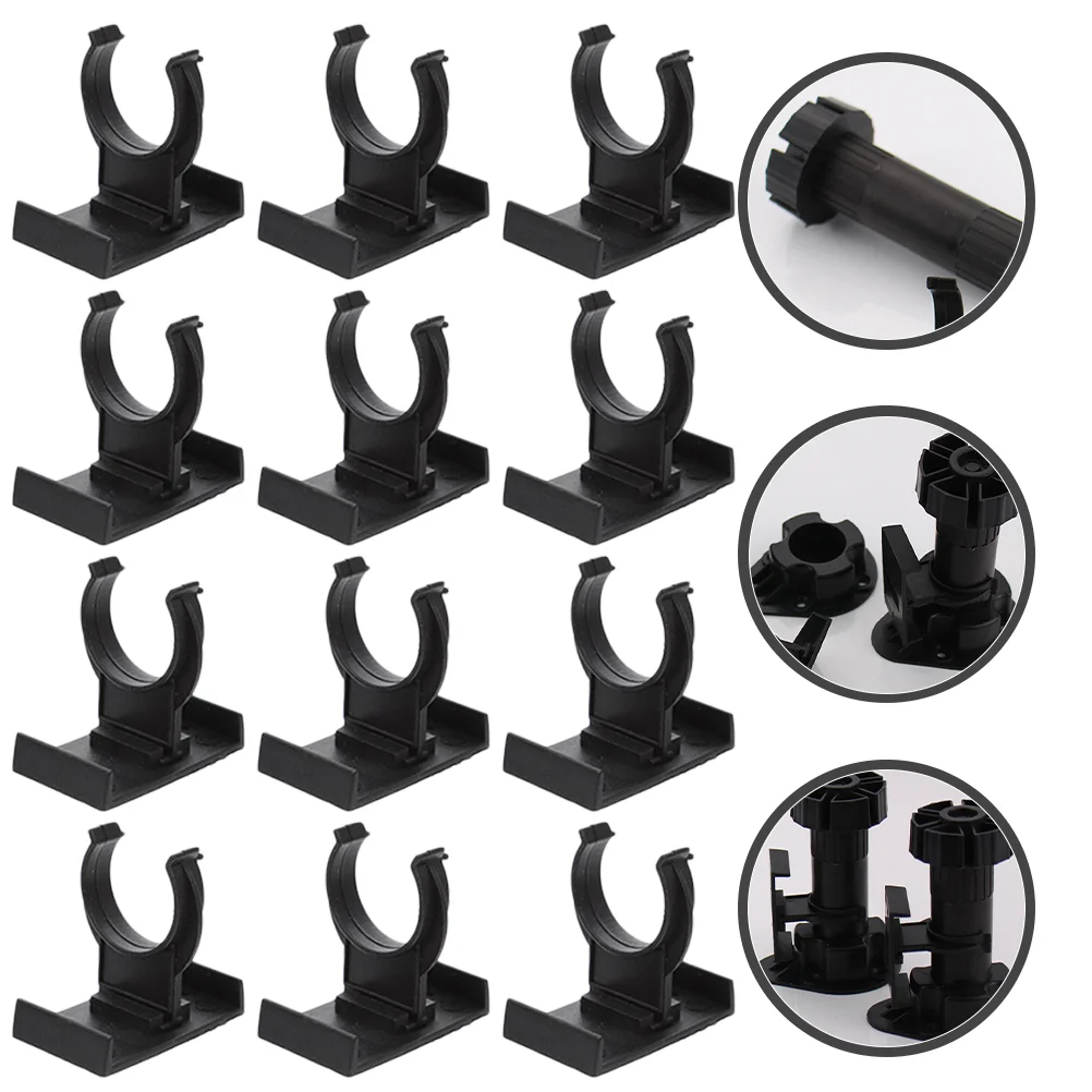 Connector Clamps Plastic Kitchen Leg Plinth Clip Furniture Leveler Chairs Raiser Retainer Replacement Plinth Clamp Cabinet Leveler Clips