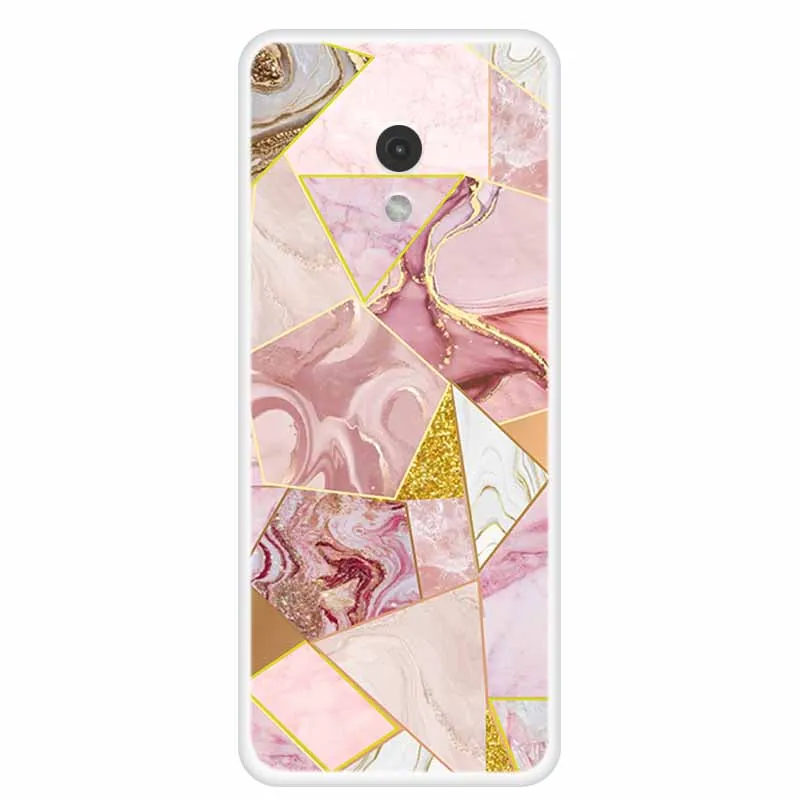 Marble Painted Clear TPU Back Cover - Protective Clear Shell