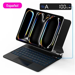Magic Keyboard Case with Multi-Touch Trackpad for iPad Pro and iPad Air (Spanish Black)