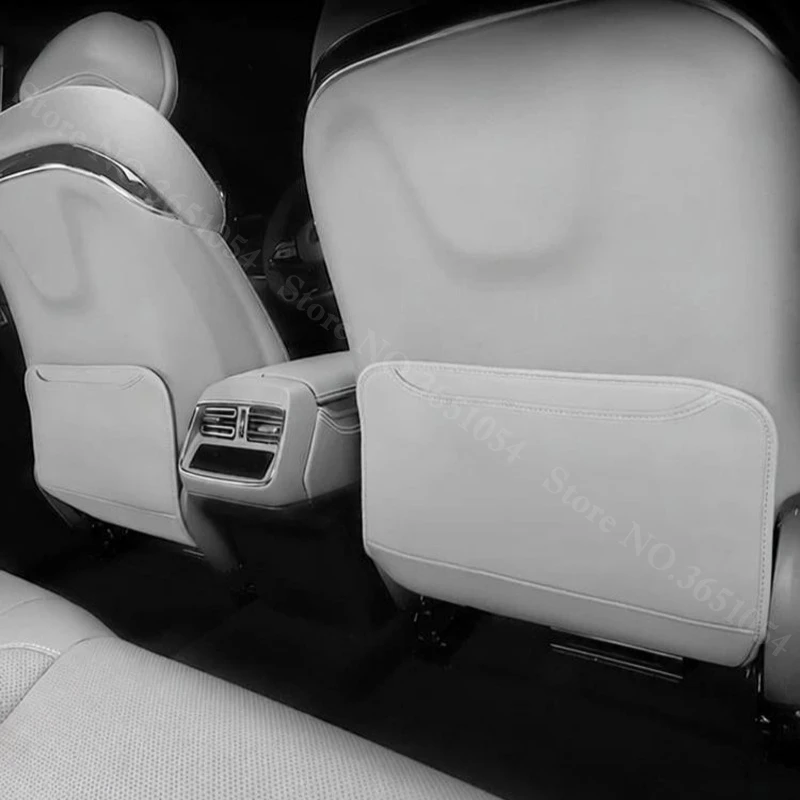 BYD 한 EV DM-i 2020-2026 차량용 가죽 시트 킥 매트 패드 뒷좌석 보호 스크래치 방지 먼지 방지 안티 킥 패드