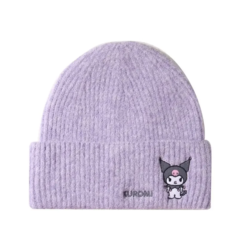

Kawaii Sanrio Anime Kuromi Cinnamoroll Pochacco Cotton Knitted Hat Cute Cartoon My Melody Versatile Lovely Warm Sweet Soft Girls