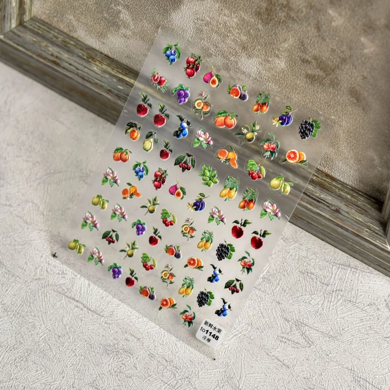 

Relief 1148 Hot Adhesive Cute Nail Stickers Japanese Stickers Nail Stickers Fresh Fruit