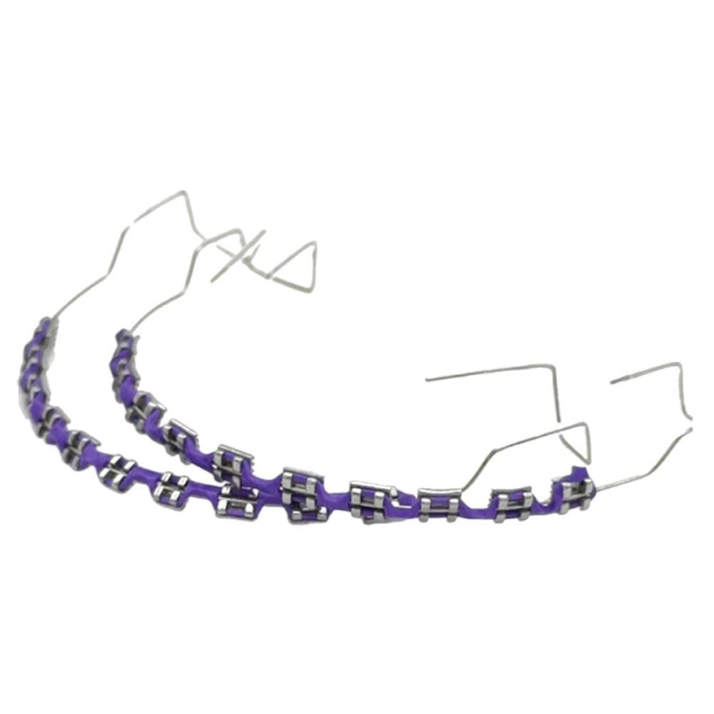 Temporary Tooth Decoration With Braces Box Comfortable Metal Bracket Gift for Family Temporary Tooth Decoration with Metal Wires