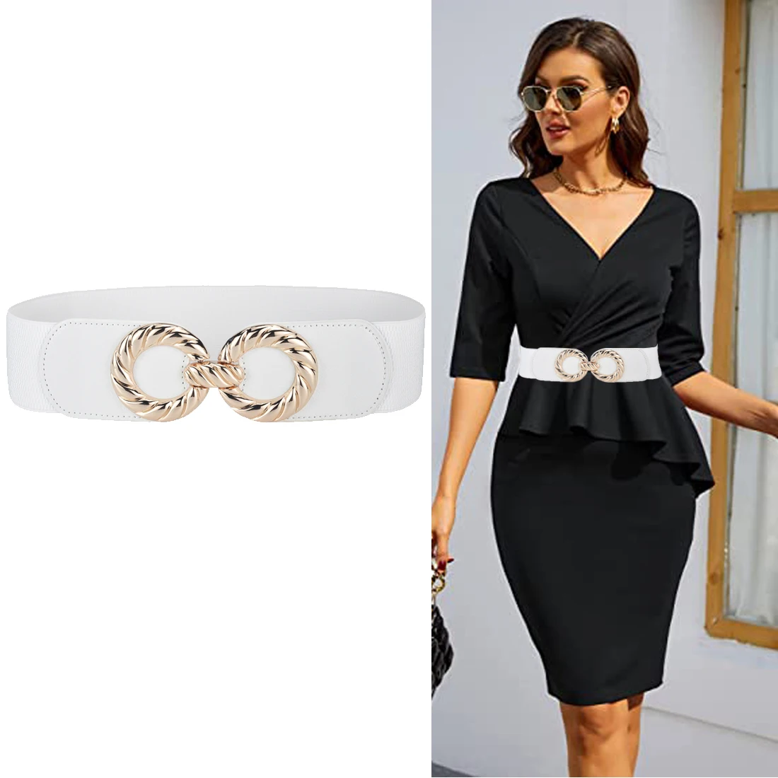 Wide Elastic Plus Size Dress Belt for Women Fashion Waist Belts Stretch  Waistband - AliExpress