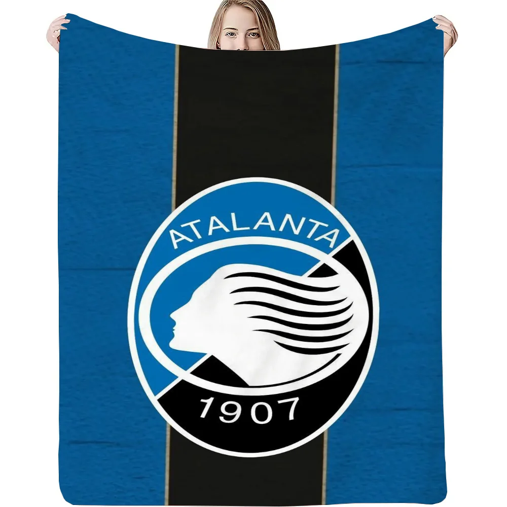 Cute Throw Blanket Fluffy Atalanta Football Club Logo Home Interior Luxury Blankets & Throw Blanket for Sofa Blankets & Throws 4