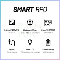Trimui Smart Pro Портативная аркадная игровая консоль в стиле ретро 4,96 дюйма IPS Портативная игровая консоль Type-C LINUX HD Экран Умный видеоплеер — изображение 5
