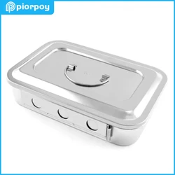 Dental Disinfection Box Stainless Steel Surgical Instrument Tools Sterilization Trays Autoclavable Dentistry Lab Accessories
