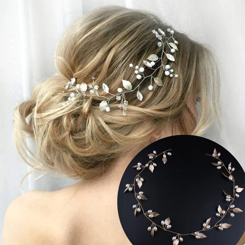 Fashion Crystal Pearl Wedding Hair Pins Flower Bridal Hairpins Bridesmaid Hair Clips Hair Accessories Barrettes Hairwear Jewelry bride hair clip Hair Accessories