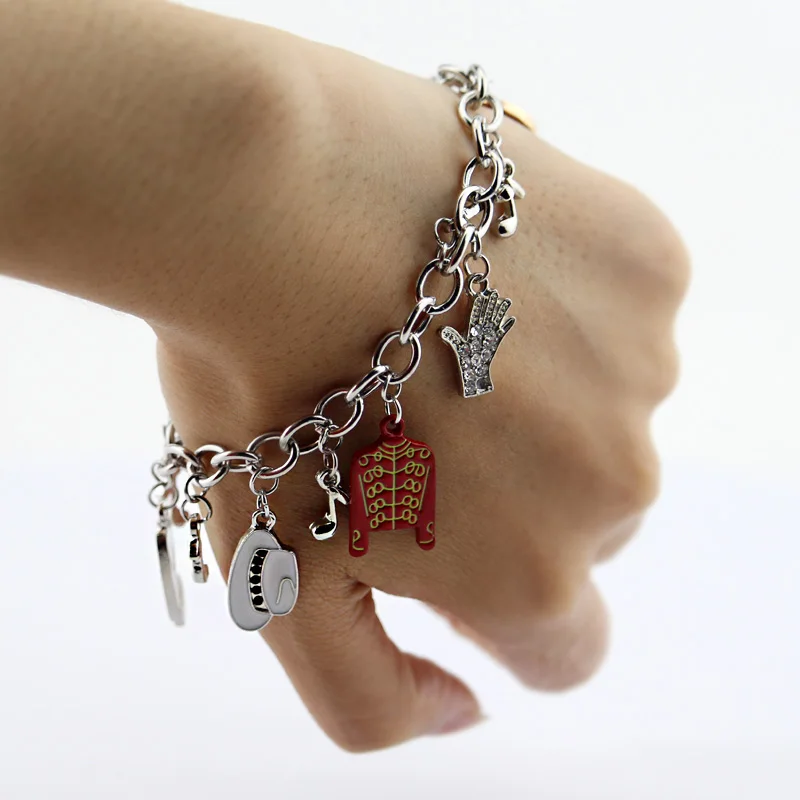 Michael Jackson Music Charm Bracelet New Arrival Infinity Bracelet Love Trendy Singer Bracelets For Fans Gifts Dropshipping