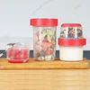 Fresh-keeping Food Container Fruit Salad Yogurt Box Kitchen Container For Cereals Double-layered Portable Travel Storage Jars 5
