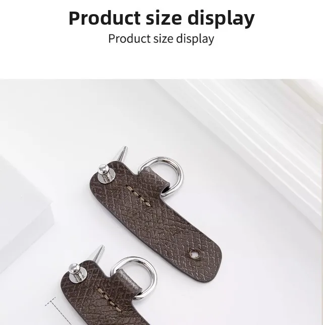 Leather bag shoulder strap for Longchamp pouch short handle small bag modification without punching strap bag accessories