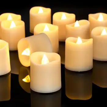 24PCS Flameless LED Tea Light Candles Warm White Decor 1