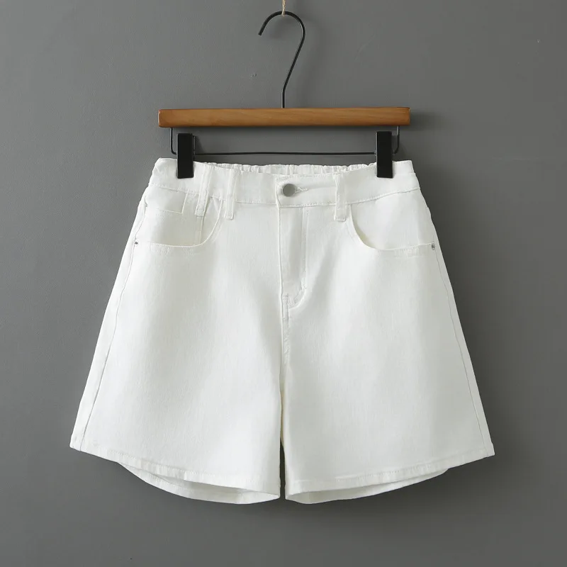 100KG Summer Jeans New Simple Casual Denim Shorts Plus Size Women's Hot Pants 5333