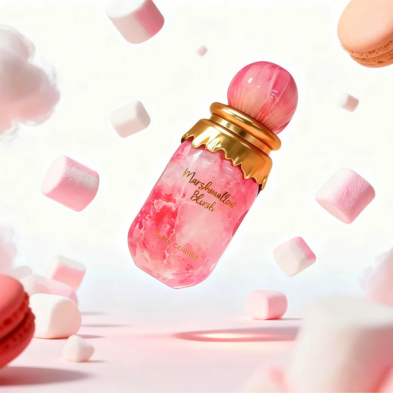 100 ml Pink Marshmallow Paris Corner Damenparfüm mit Marshmallow-Bonbon-Duft, arabisches Parfüm, Geschenkbox_voghion.com
