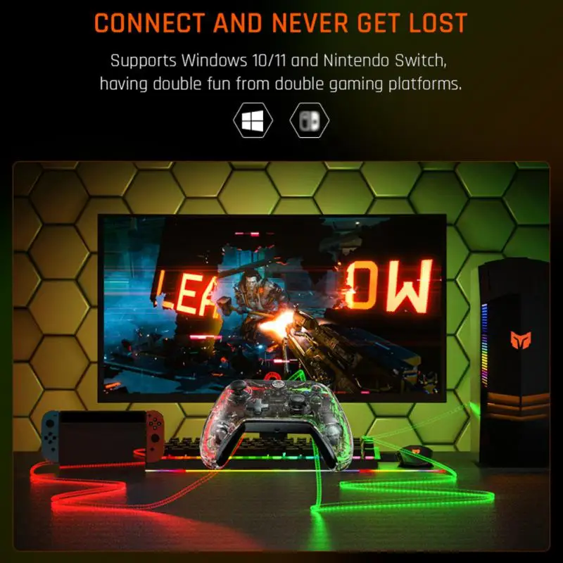 C1 Lite  Ʈѷ ġ/Win10/Win11   RGB  Ʈѷ,  ư 1.8m -C DropShipping