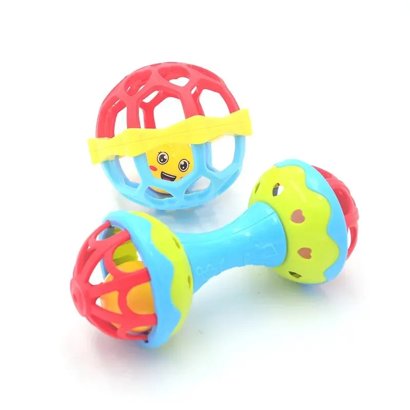 Baby Ball Hand Grab Training Toy Hand Shake Bell Rubbing Toy Bottle Washable Emotional Intelligence Development baby toys