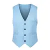 Pure Color Suit Vest Men Waistcoat Single-breasted Slim Business Waistcoat Men V Neck Formal Vest chaleco hombre жилетка мужская 6