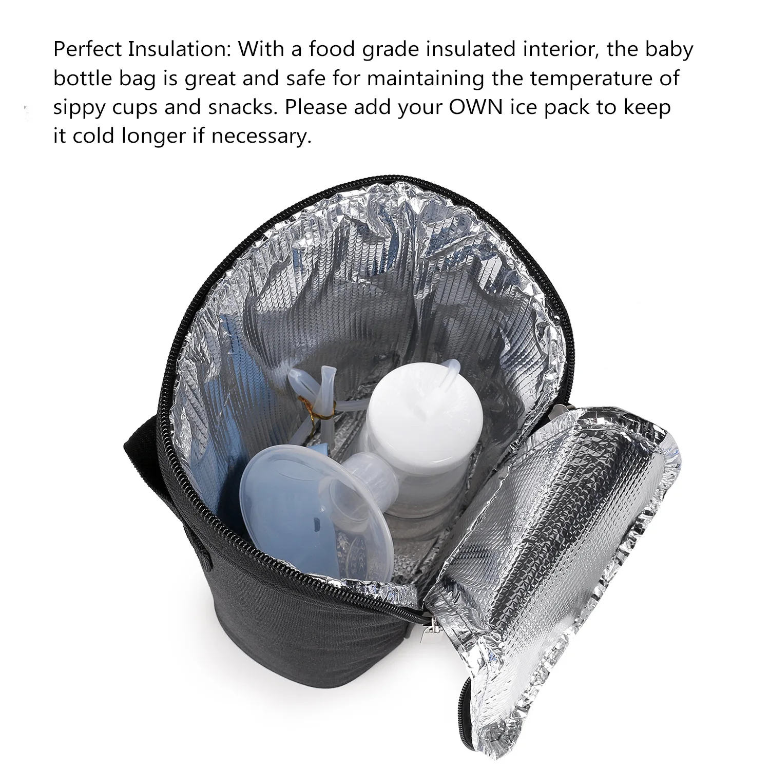 Insulated Breast Milk Bag  Large Capacity Bottle Cooler Perfect for Travel to Daycare or Bacor Back to Work for Mum 4
