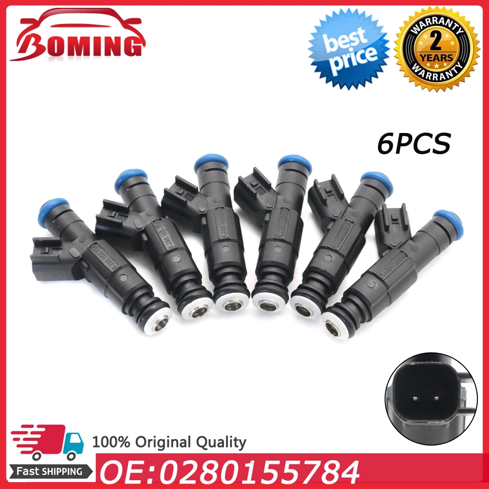 6pcs/lot 0280155784 Car Fuel Injectors Nozzle For Jeep Cherokee Grand